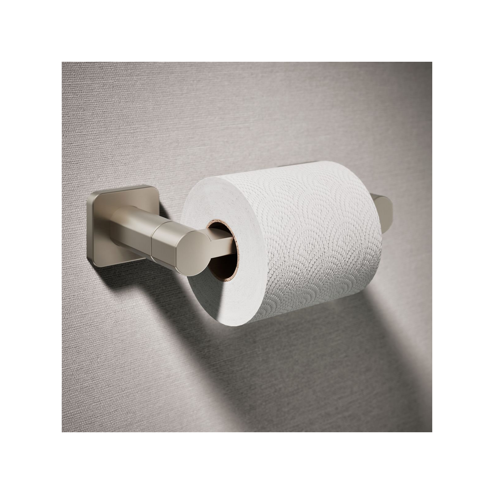 Parallel Pivoting Toilet Paper Holder, Wall-Mount Bathroom Toilet Paper Holder, Vibrant Brushed Nickel