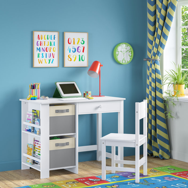 RiverRidge Kids 2pc Two-Tone Fabric Collapsbilble Cube Storage Organizers with Handles, Gray