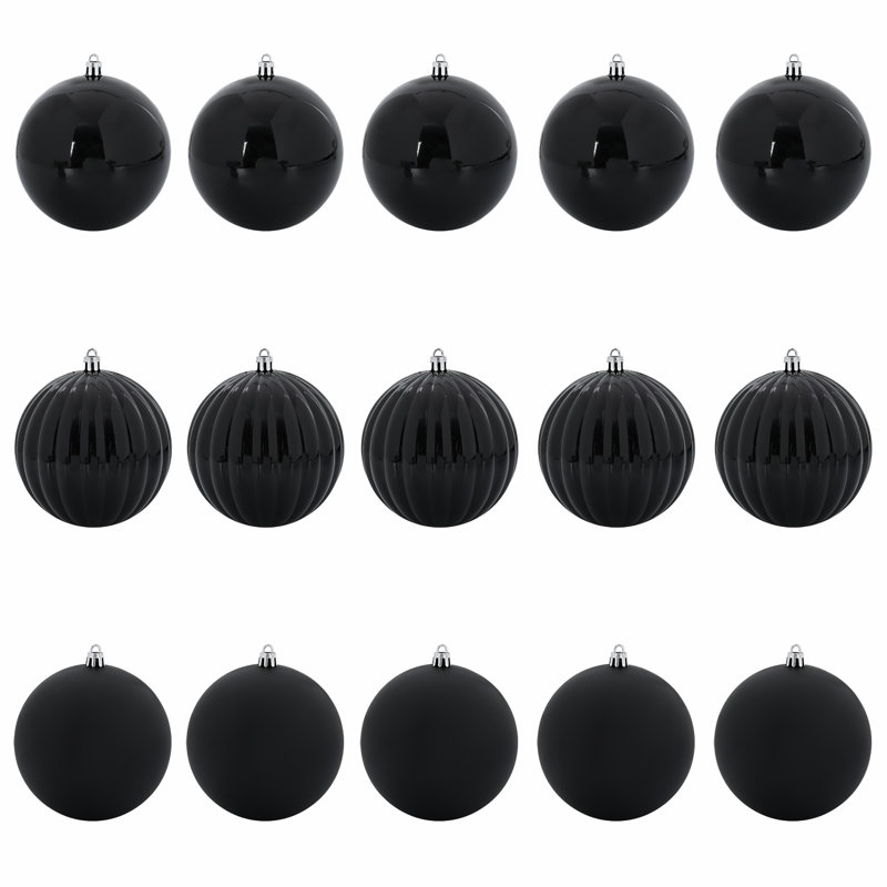 vidaXL Christmas Bauble XL, Black