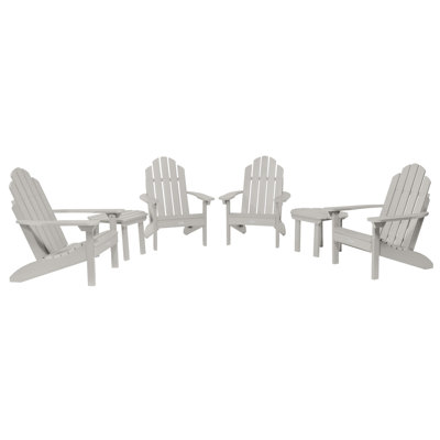 Chaise Adirondack en plastique avec table Anette