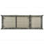 Armoire de rangement extérieure en osier de 47,5 po avec plateau en verre trempé-634743000