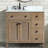 Annie 36 " W Freestanding Standard Free Standing Single Double Single Vanity Bathroom Vanity With Carrara Marble Top