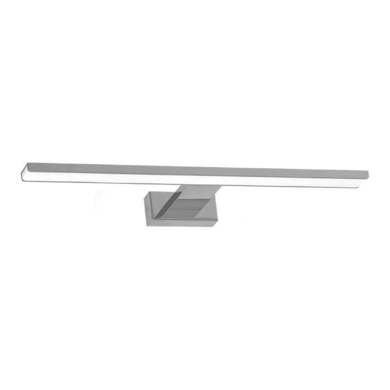 Pinto LED Wall Sconce, 4cm H x 50cm W x 14cm D, Silver
