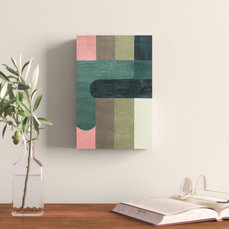«Dark Color Intersection» par Marmont Hill - impression sur toile tendue, H 12 po x l 8 po x P 1,5 po