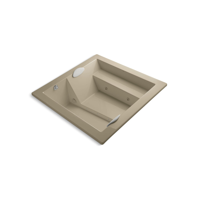 Consonance® 72" x 72" Drop-in Whirlpool, Mexican Sand