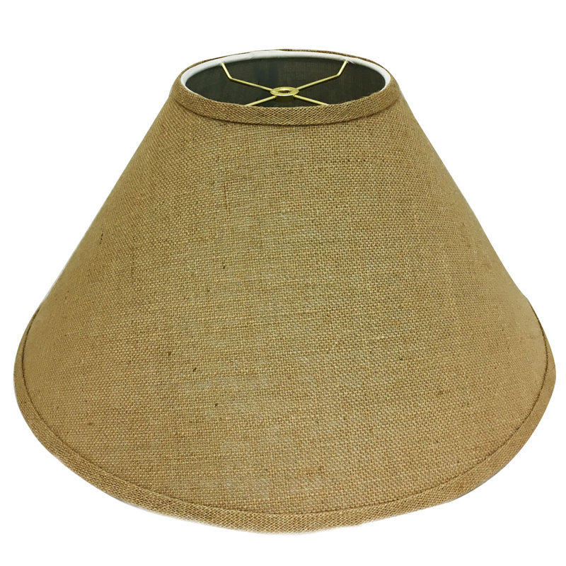 12'' H x 20'' W Silk Empire Lamp Shade, Burlap