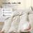 All Season Goose Feather Fiber Comforter Lightweight Duvet Insert, Full/Queen-129046629-129046634