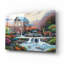Lark Manor ™ «A visit to the Waterwheel» par John Zaccheo, art mural en verre acrylique-204112005