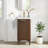 Mumbai 18" Single Bath Vanity in Aged Dark Brown Oak with Drop-In White Ceramic Basin Top-196007318