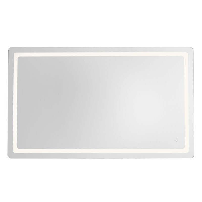 Seneca Rectangle Lighted Wall Mirror, 36"H x 60"W x 1.75"D