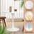 31.5 inch Round Pedestal Dining Table,White-540107818-536904516