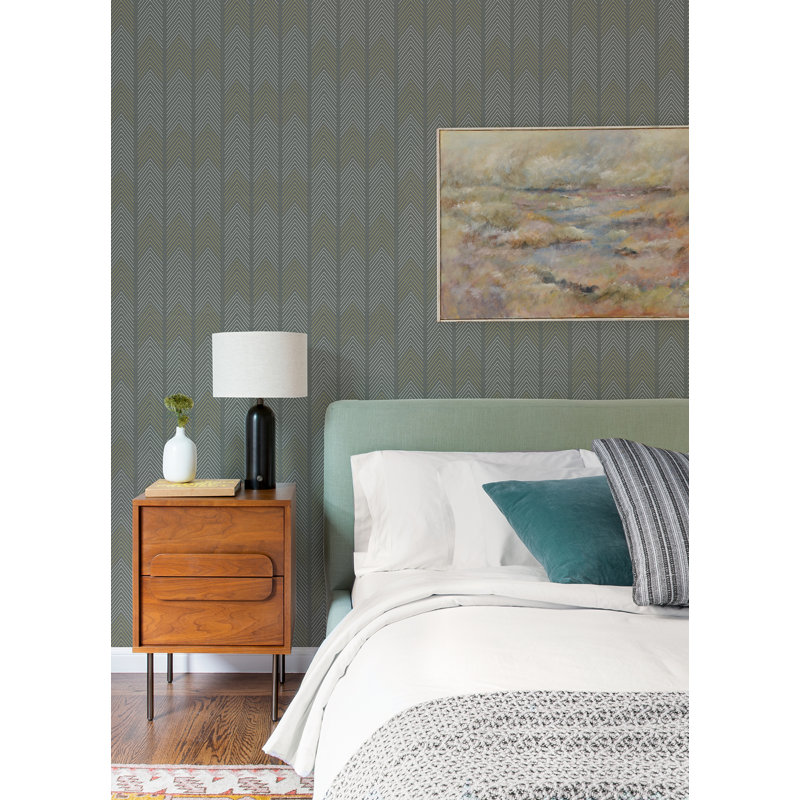 Rouleau de papier peint L 33 pi x l 20,5 po Fosca, Gris foncé