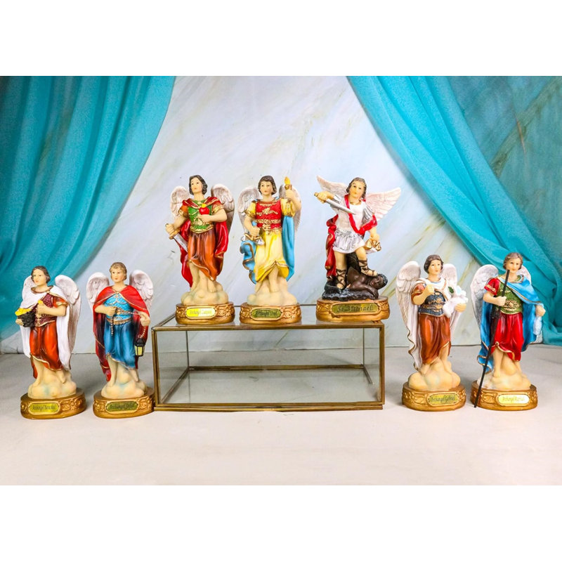 Ensemble de figurines Archangels Michael Gabriel Raphael Jofiel Barachiel Uriel Zadquiel