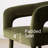 Modern 79" Oval Dining Table Set With 6 Velvet Dining Armchairs-1777344443