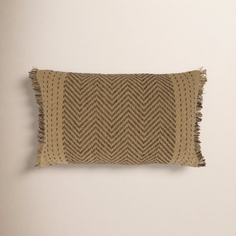 Carey Rectangular Pillow Cover & Insert, Polyester/Polyfill, Natural