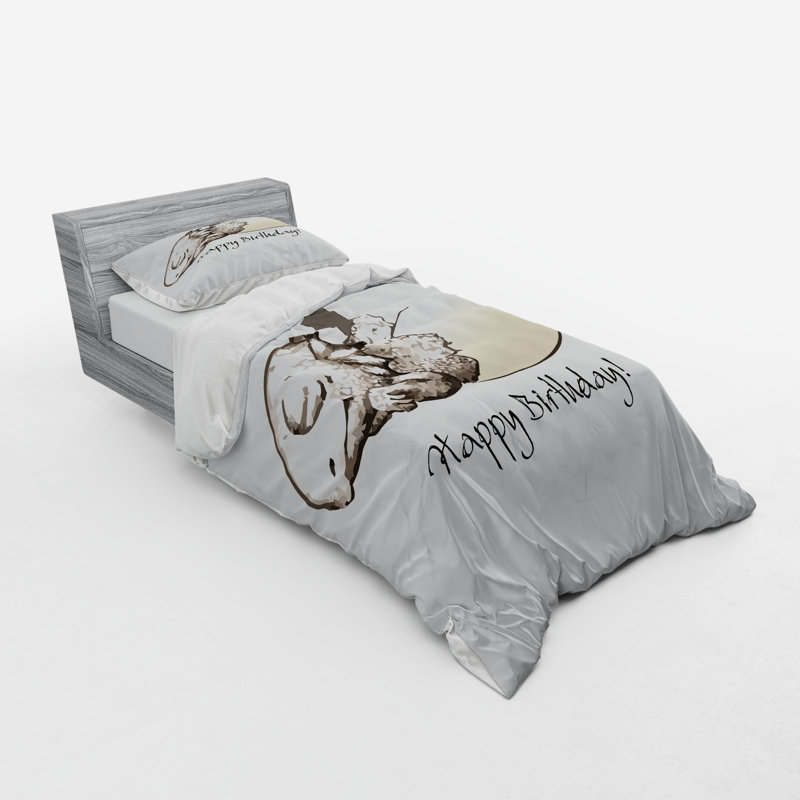 Ensemble de housse de couette dinosaur, Housse de couette simple TG + 2 articles suppléme