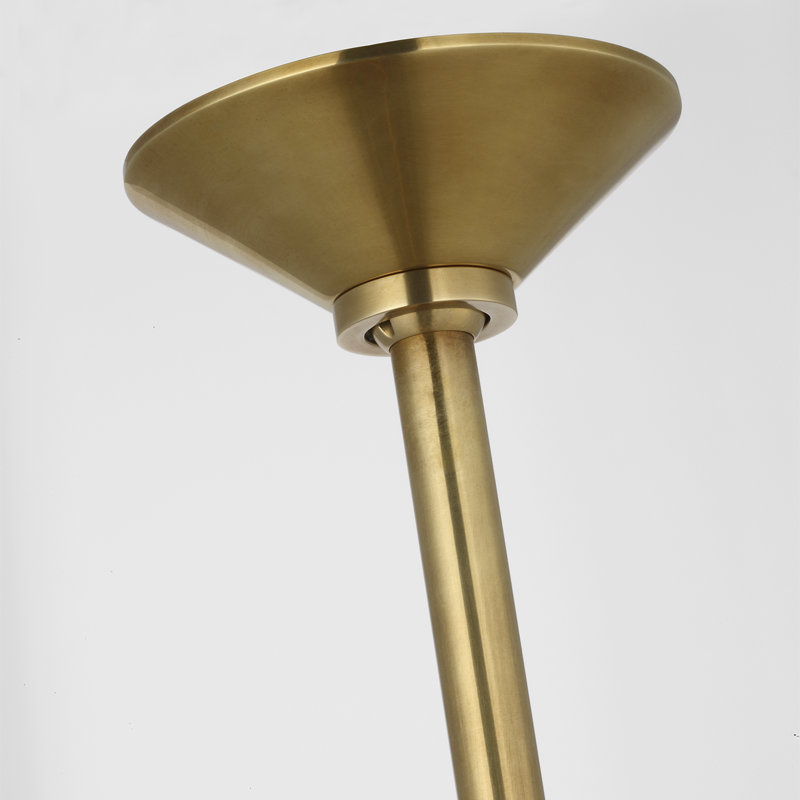 Amber Lewis Ponce 62" Linear Pendant, Brass, Hand-Rubbed Antique Brass