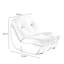 Chaise berçante en métal Italian Light Luxury