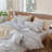 MooMee Pillowcases 100% Washed Cotton Linen Like Textured Breathable Soft-120129053-108202796