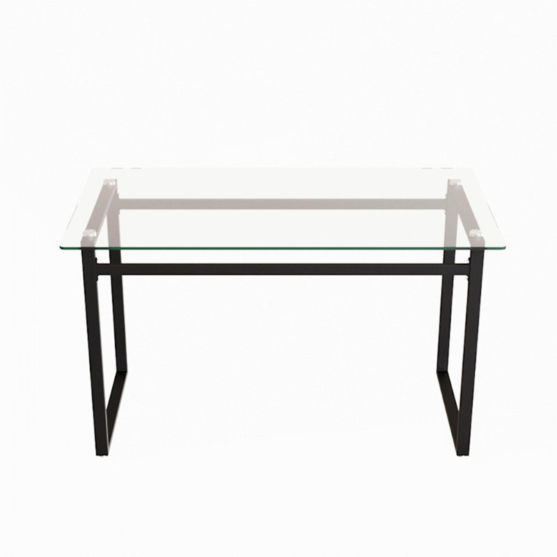 Rectangular Glass Table for Dining Room, Kitchen, Living Room