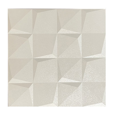 Luxury Angular 3D Grid PU Leather Wall Panels 600x600mm (Pack of 4)
