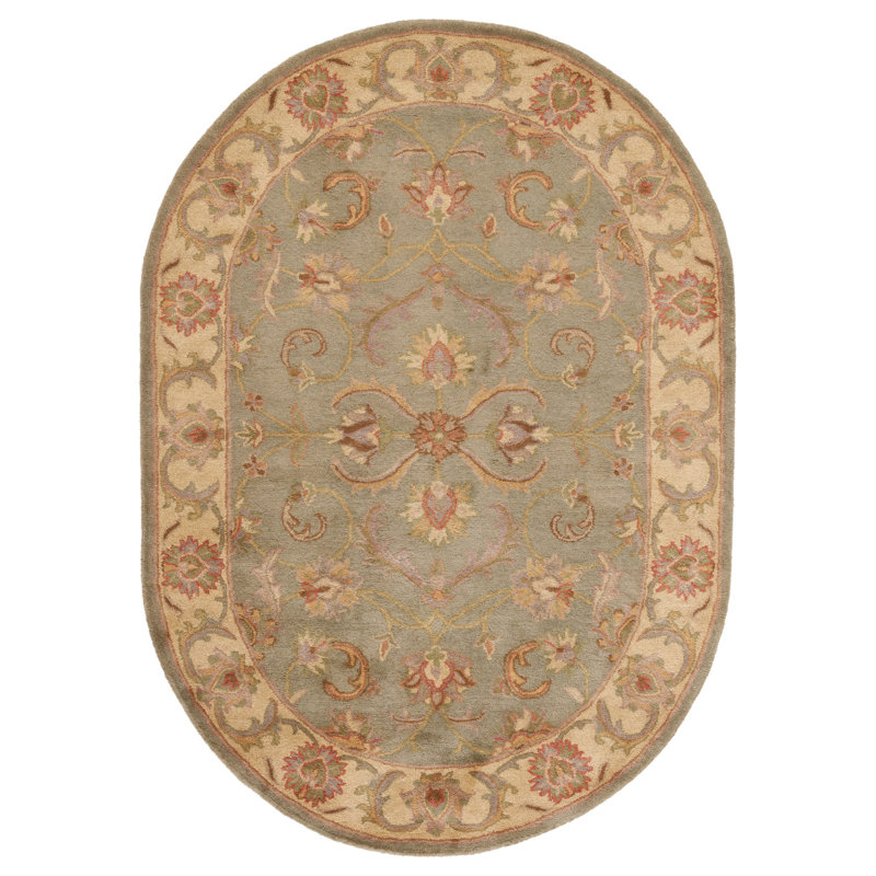 Taylor Hand Tufted Wool Oriental Rug, Oval 4'6" x 6'6" 