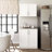 Whiffen White Storage Cabinet with Panel Doors 24.5" D x 32" W x 36" H