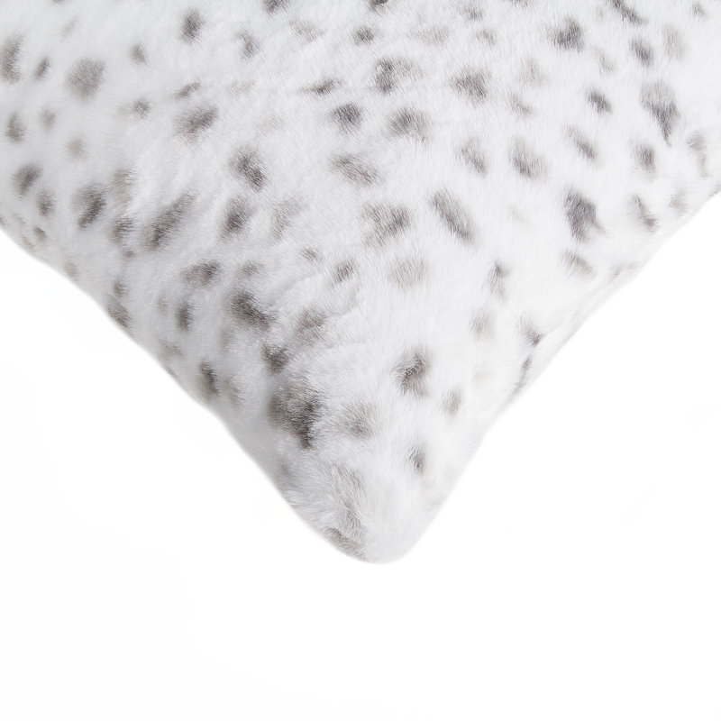 Coussin décoratif en fausse fourrure, Brun