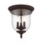 Plafonnier encastré 3 lumières 11,5 po Aaven-58224380
