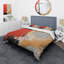 Ensemble de housse de couette jaune et rouge-101241166