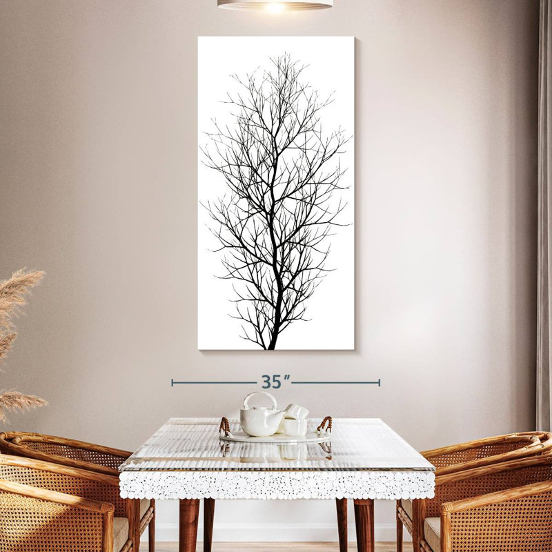 Arbre noir, H 24 po x l 12 po