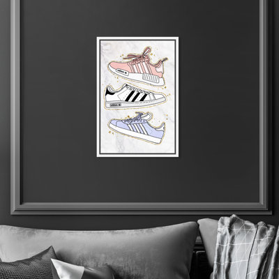 Espadrilles pastel - impression sur toile
