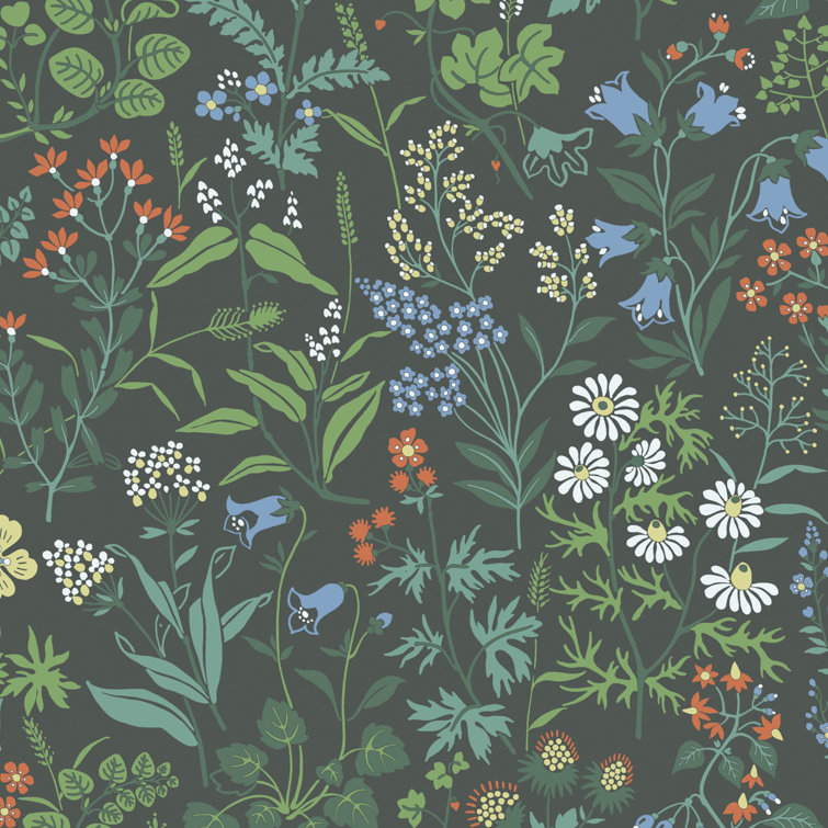 Borastapeter Nocturne Floral Wallpaper  Wayfair