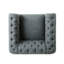 Chaise Chesterfield, chaise capitonnée, chaise simple, chaise simple de salon