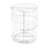Transparent 360° Rotating Makeup Organizer - Adjustable Storage For Cosmetics & Jewellery