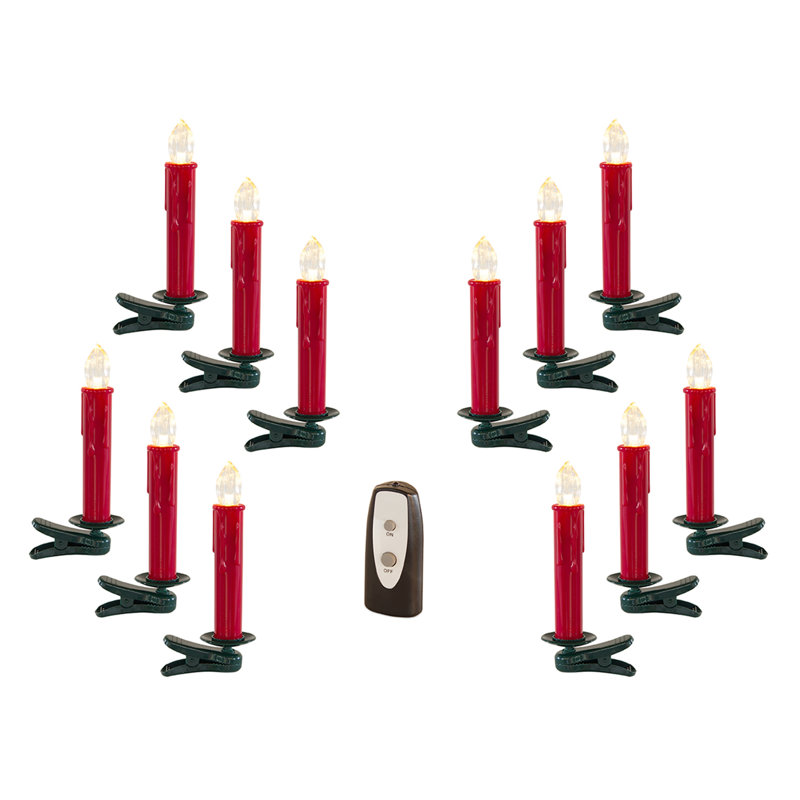 Bougie sans flamme sans parfum, H 6,5 po x l 1 po x P 1 po