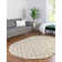 Tapis à poils longs treillis beige Rugs.com