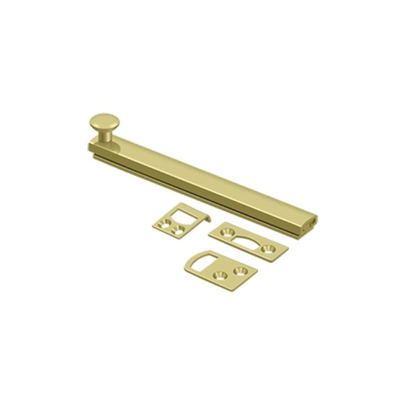 Brass Latch/Catch/Bolt, Polished Brass, 1.9375" H x 4" W x 1.5625" D