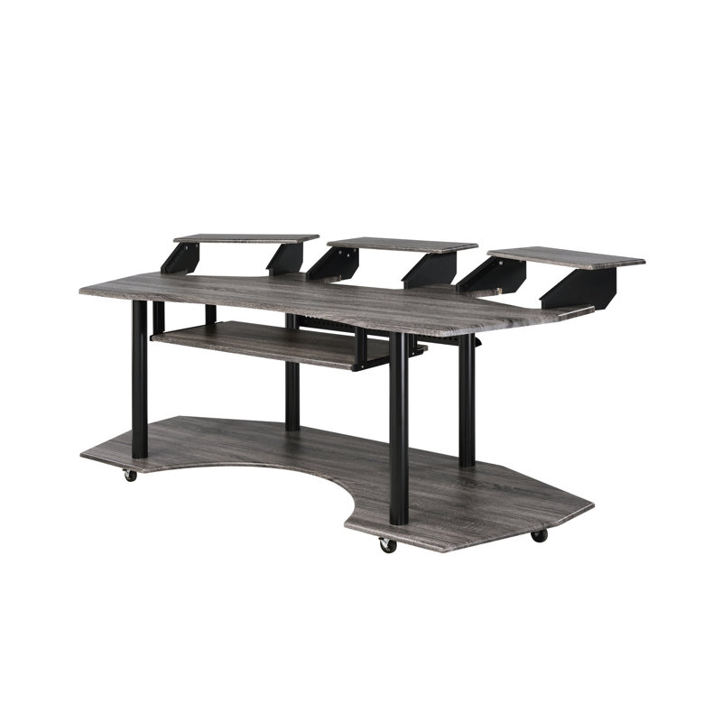 Bureau de studio de musique polyvalent pour une production et une organisation professionnelles, Chêne foncé