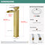 Robinet de lavabo vasque à poignée simple avec conduite d'eau-101412643