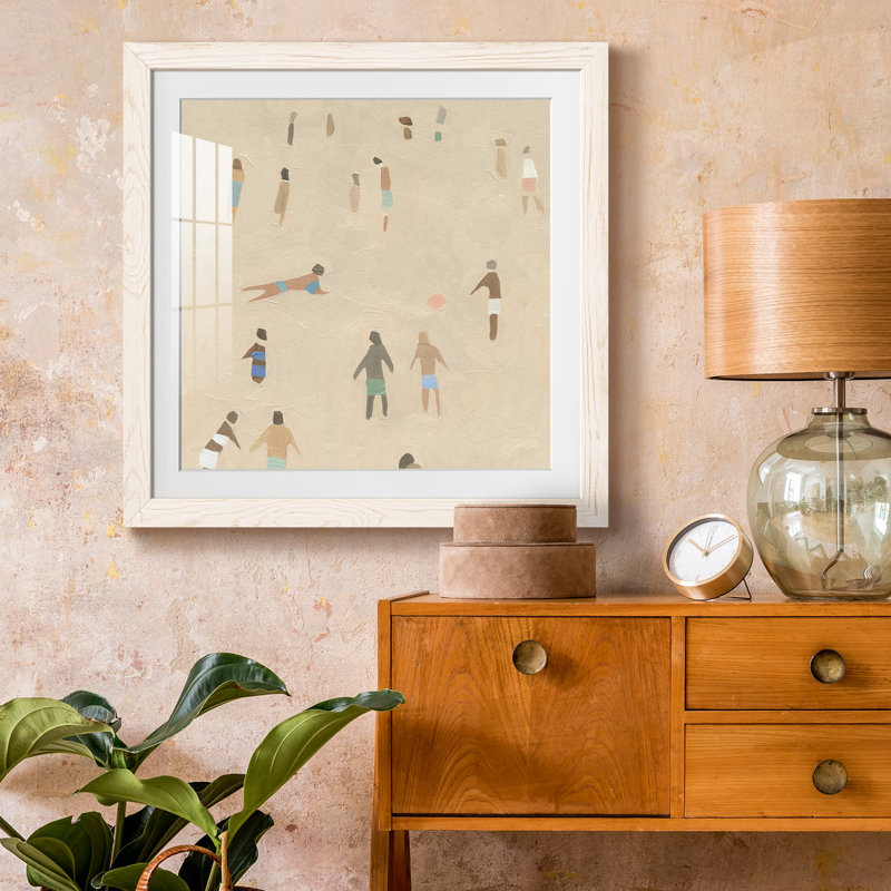 Beach Goer III - reproduction encadrée de qualité supérieure - prête à être accrochée, H 22,5 po x l 22,5 po x P 1,5 po