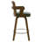 Upholstered Cane Back Counter & Bar Stool With Armrest-2118081897-2118081903