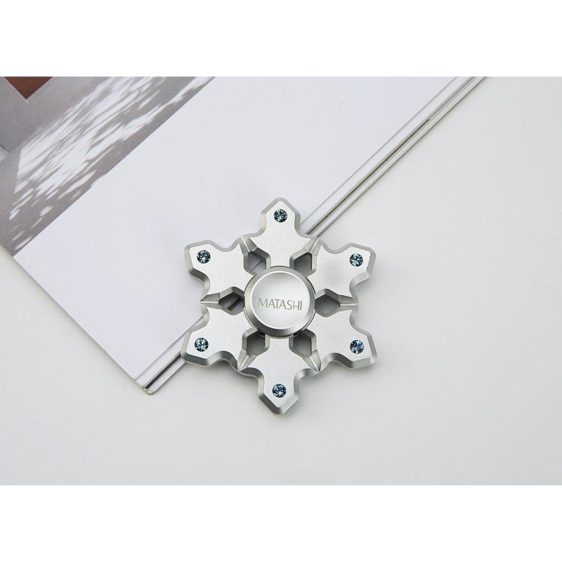Ornement en flocon de neige christmas tree, Argent chromé