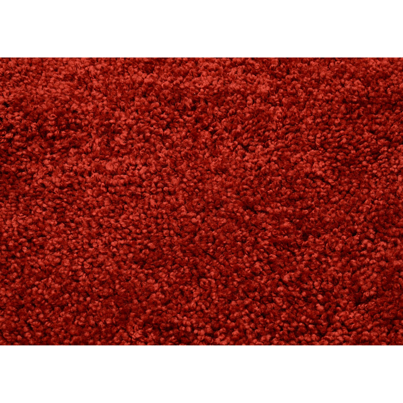Treye Nylon 3 Piece Bath Rug Set with Non-Slip Backing, Red