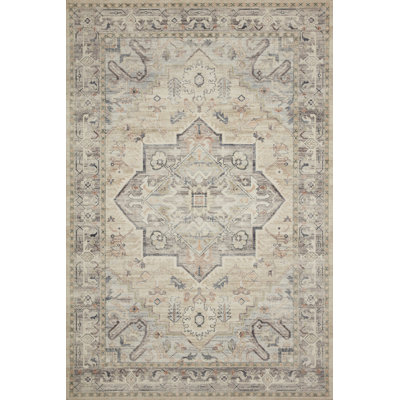 Tapis oriental ivoire / gris / beige clair Claribel
