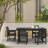 Reata 66.9" L 6-Person Rectangular Weather-Resistant Outdoor Dining Set HDPE 7 Piece Dining Set-307943384