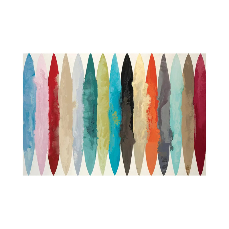 « EBB & Flow » par Randy Hibberd-impression, Pas de tapis, H 26 po x l 40 po x 1,5 po, Toile tendue