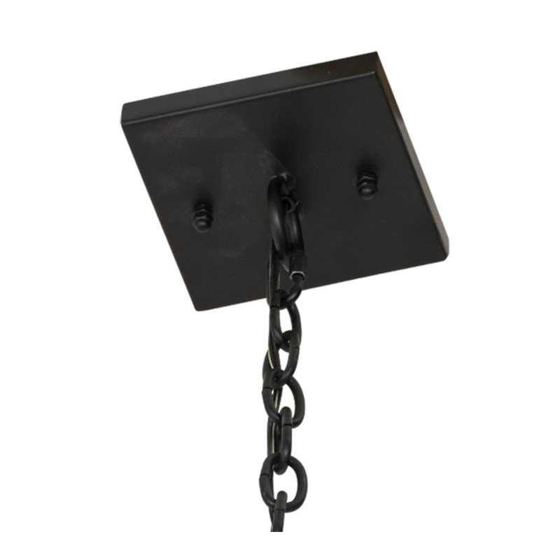 Anayah 8 - Light Steel Dimmable Square / Rectangle Chandelier