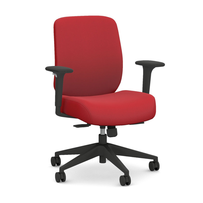 HON Altern Upholstered Low-Back Chair, Black Frame, Black, Black, Black
