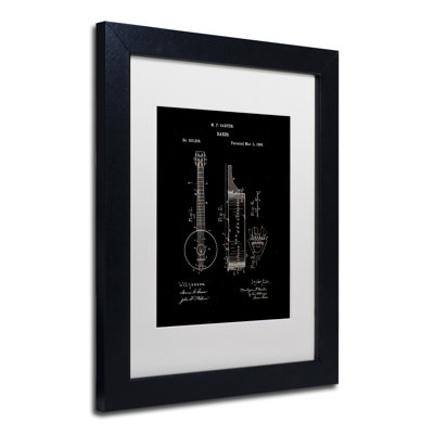 " Vintage Banjo Patent 1896 " by Claire Doherty